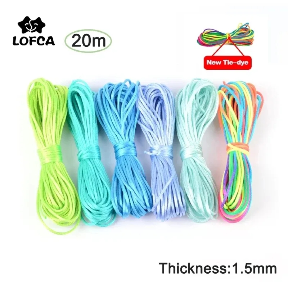Knotting Cord Silk - 20 mt/los DIY Nylon Schnüre 1,5mm