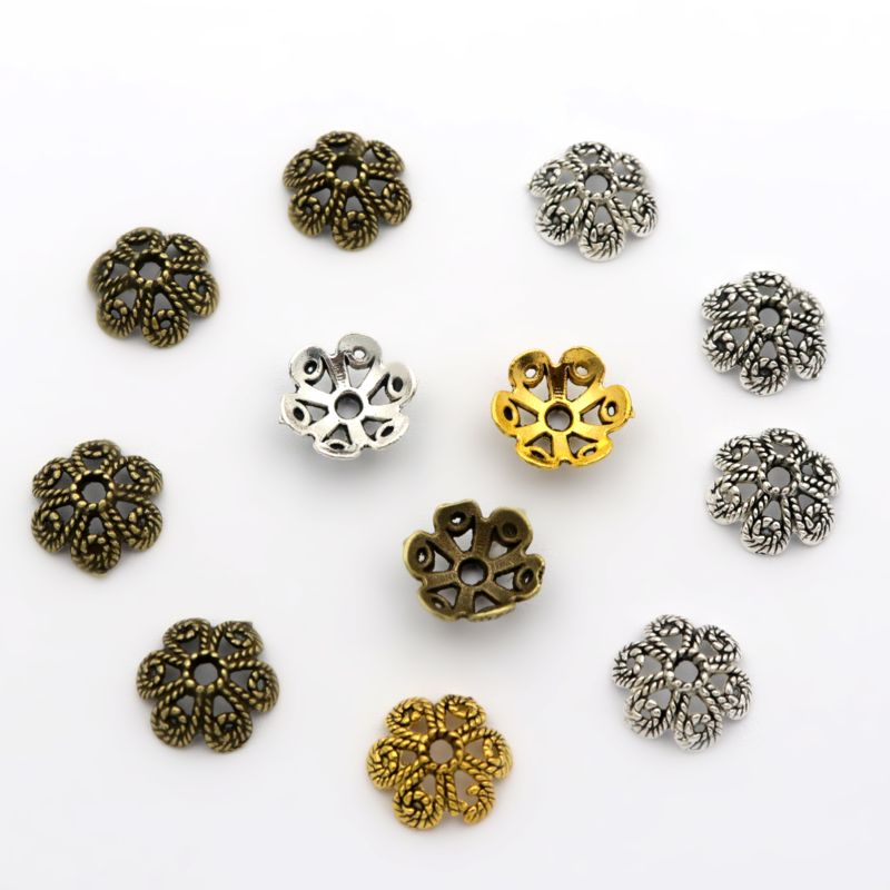 Jewelry Making Business - 50 stücke Blume Hohl Lose Spacer