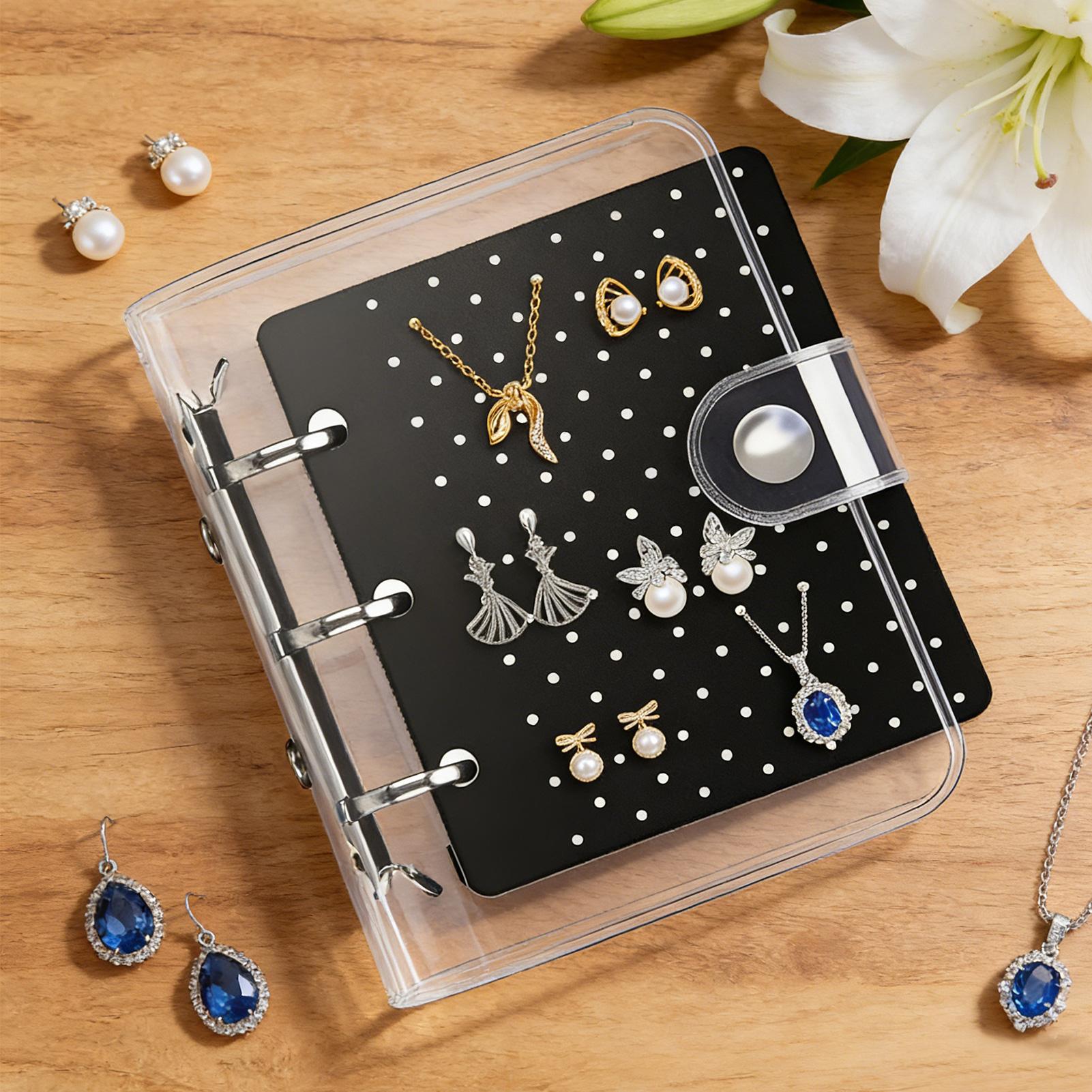 Jewelry Making Journal - Tragbarer Filz-Schmuckhalter für Ringe, Halsketten und