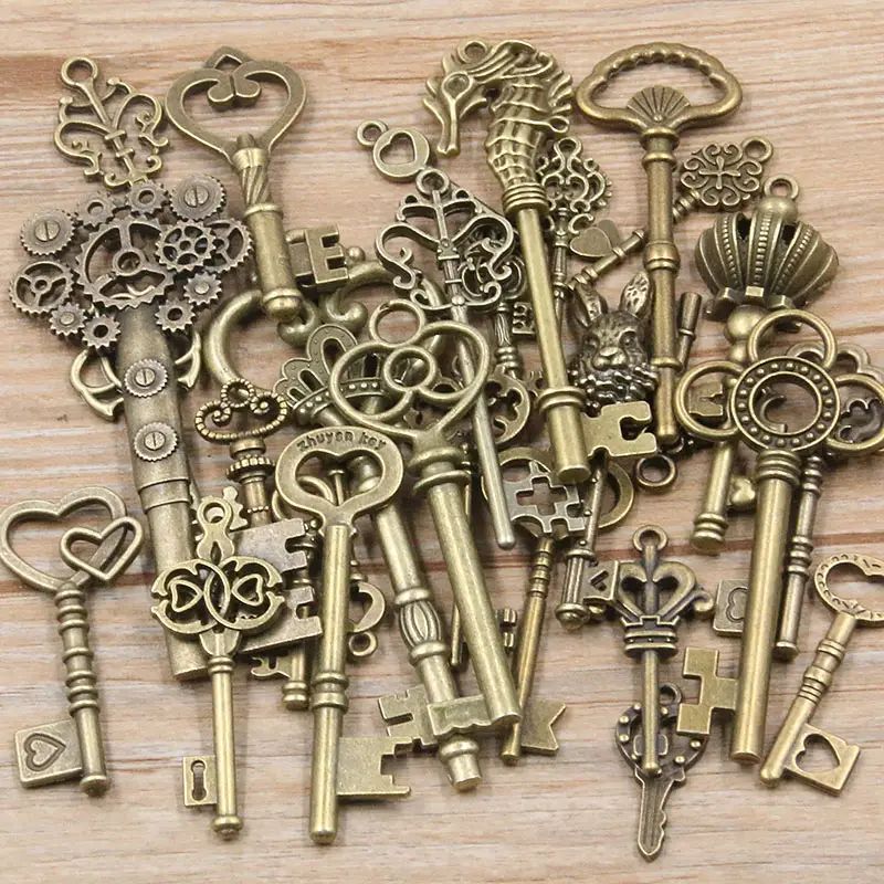 Jewelry Making Business - 50 gr/paket Schlüssel Charms Armbänder Halskette