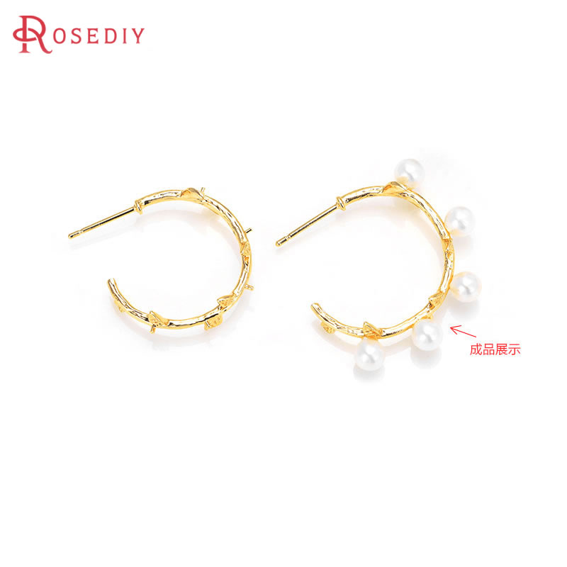 Jewelry Making Set - 6 Stück 18 Karat Gold Messing