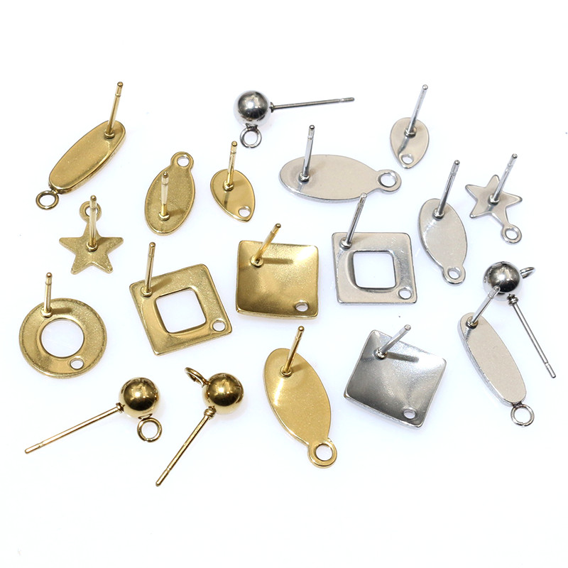 Jewelry Making Set - 20 Stück Edelstahl Handwerk Ohrring Studs