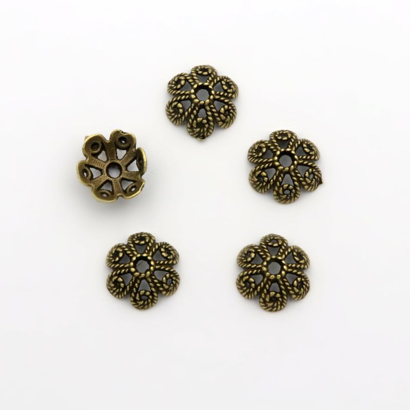 50 stücke Blume Hohl Lose Spac – Jewelry Making Business Bewertung und Preis