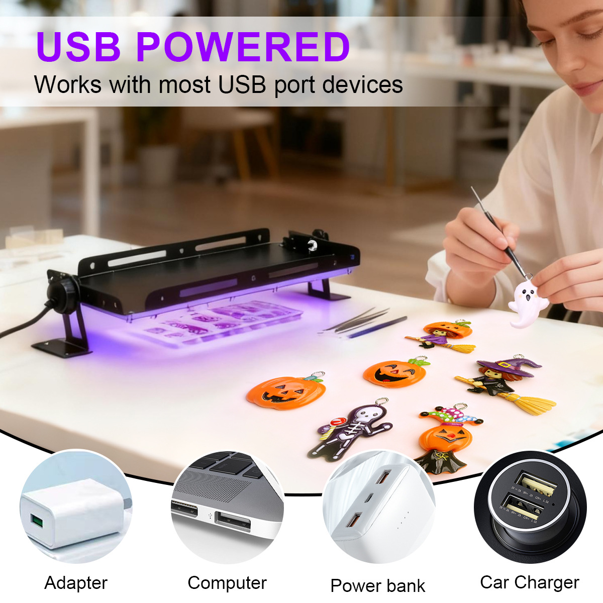 50 96 144 LED UV-Harz-Aushärtu – Jewelry Making Dc Bewertung und Preis