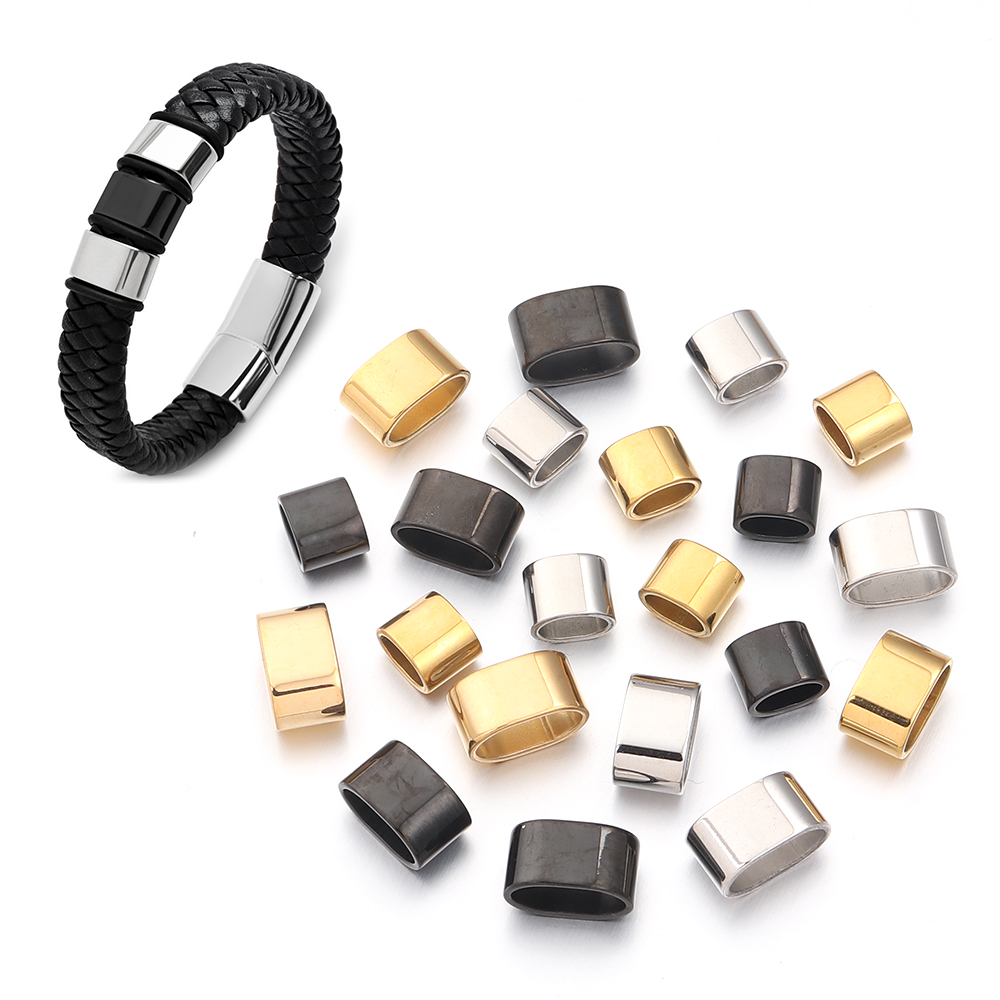 6 Stück flache Edelstahl-Rohr- – Jewelry Making Bead Bewertung und Preis