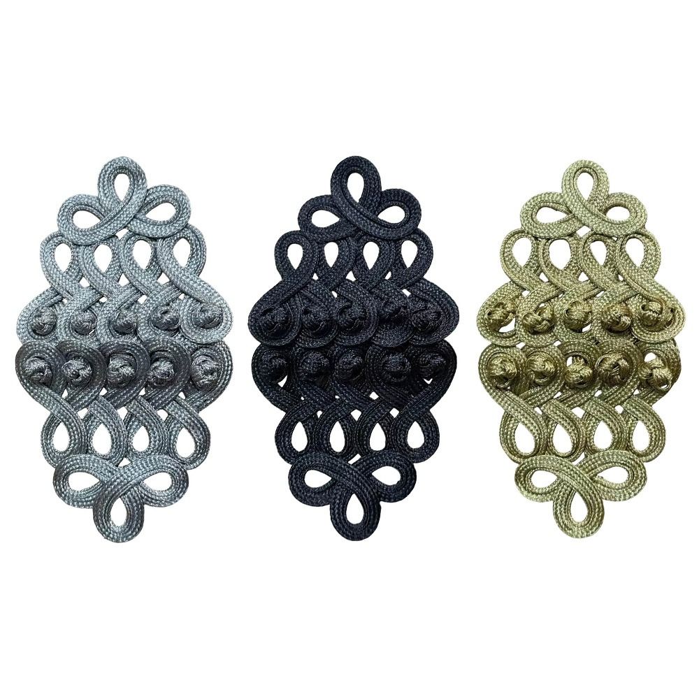 Goldener Seiden-Uniformknopf,  – Knotting Cord Silk Bewertung und Preis