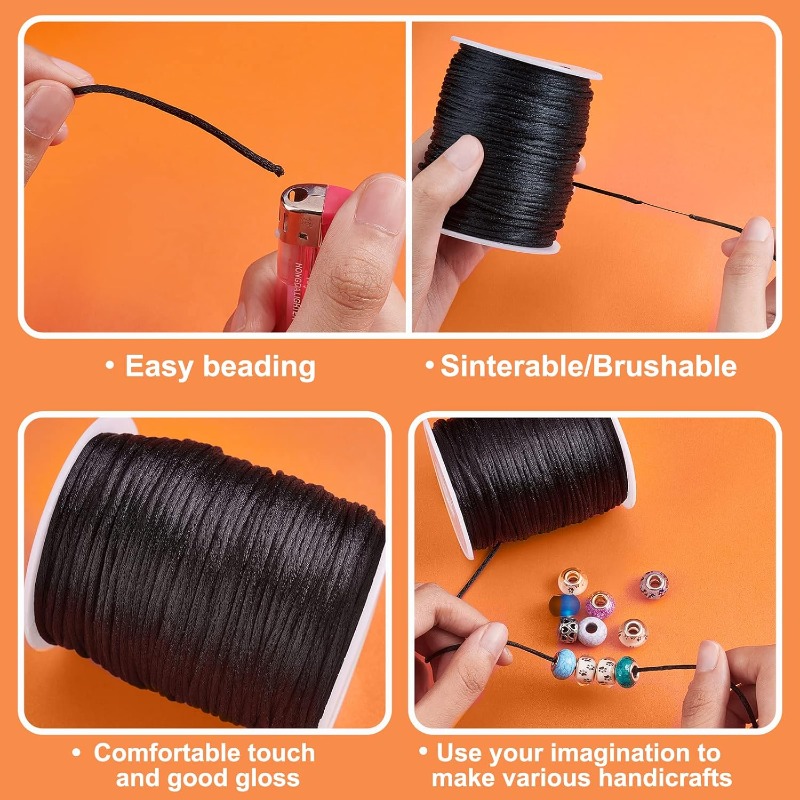 106 Yards Rattail Satin Schnür – Knotting Cord Silk Bewertung und Preis
