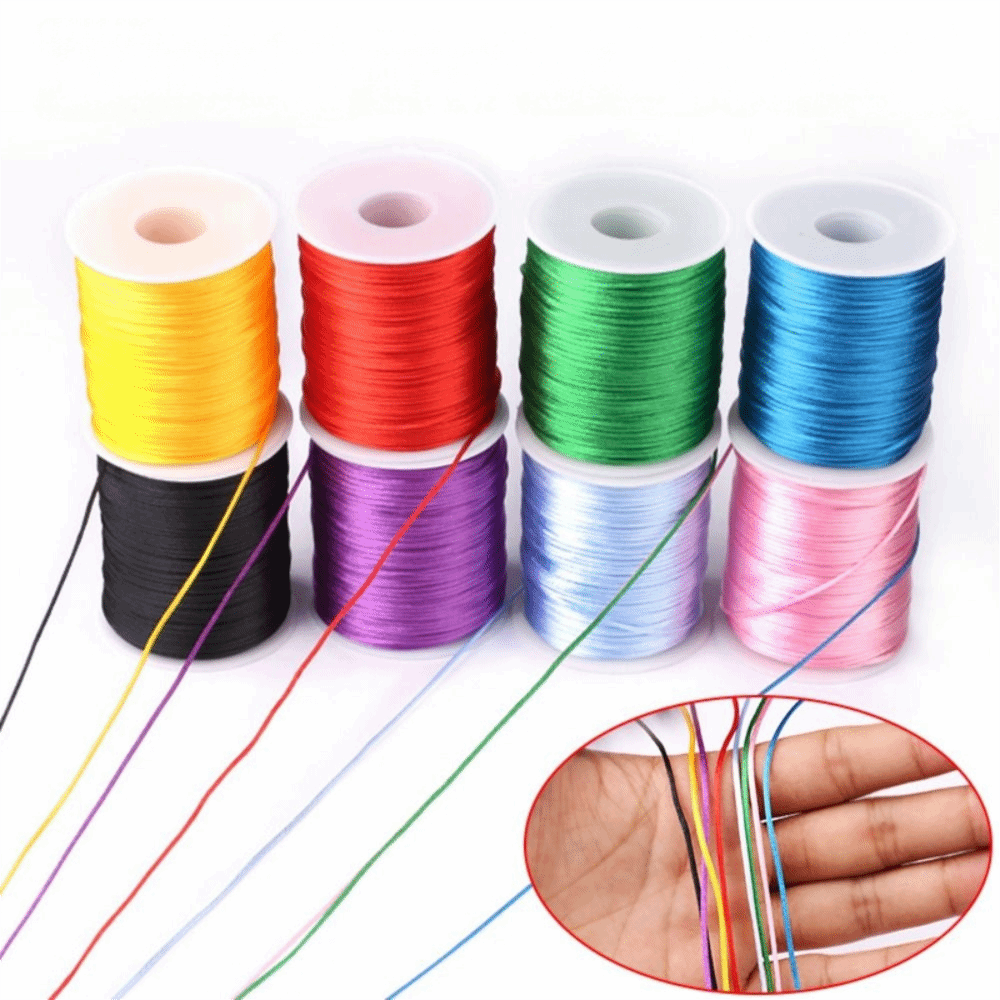 100m Bastelschnur 1,5mm Satin- – Knotting Cord Silk Bewertung und Preis